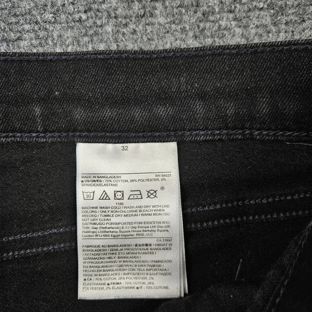 Banana Republic Premium Denim Skinny Jeans Mens Black Stretch RN 54023